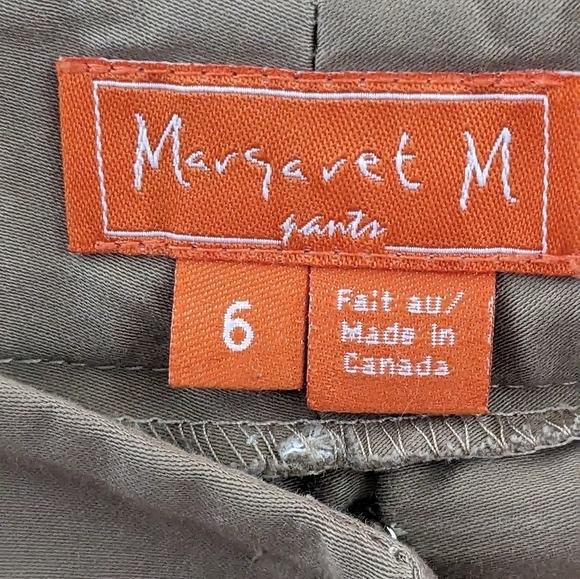 Margaret M tan cotton and elastane pants,size 6, EUC Canada Luxury - Picture 3 of 5